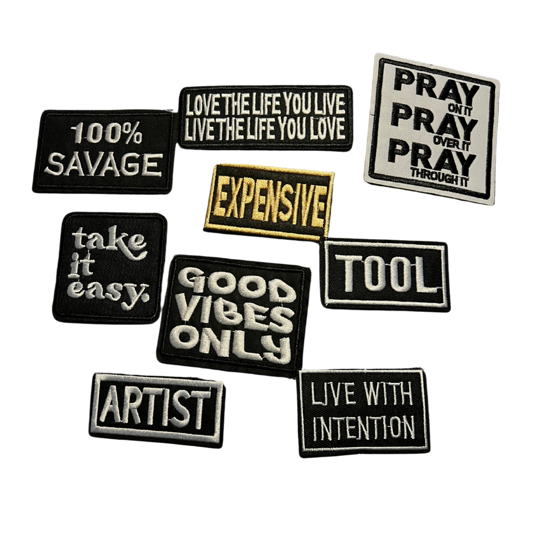 Black Quote Patch